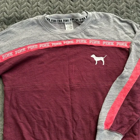 Pink! | long sleeve varsity top - Picture 2 of 5